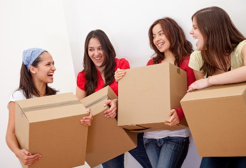 Careful packing and labeling for a Willesden home move