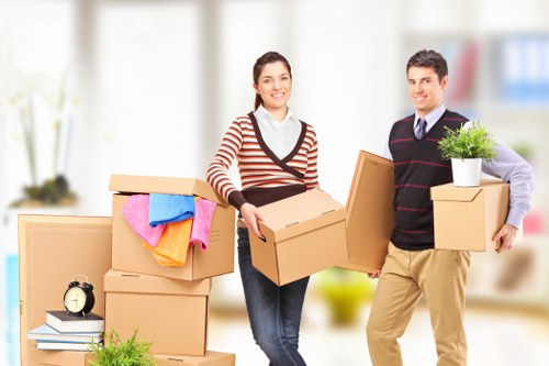 Moving van prepared for a home relocation in Willesden