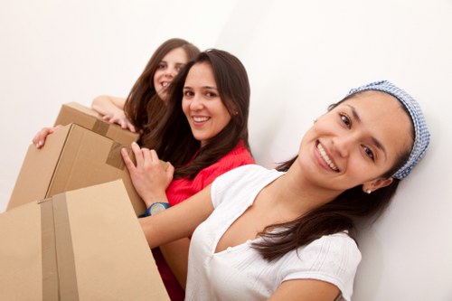 Moving boxes and packing materials used by Willesden packers