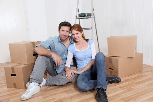 Local small removals team handling a flat move in Willesden